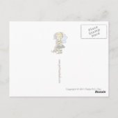 Oranje vogel briefkaart (Achterkant)