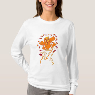 Oranje vogel t-shirt