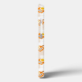 Oranje vogelpatroon Case-Mate iPhone case (Achterkant / Links)