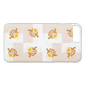 Oranje vogelpatroon Case-Mate iPhone case (Achterkant (Horizontaal))