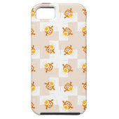 Oranje vogelpatroon Case-Mate iPhone case (Achterkant)