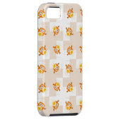 Oranje vogelpatroon Case-Mate iPhone case (Back/Rechts)