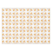 Oranje vogelpatroon tafelkleed (Voorkant (Horizontaal))