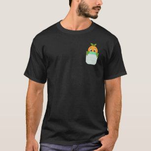 Oranje vogelpocket Afdrukken .png T-shirt