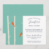 Oranje vogels op het Vrijgezellenfeest van de voge Kaart (Voorkant / Achterkant)