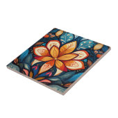 Oranje volksbloem tegeltje (Zijkant)