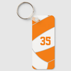 oranje volleybal teamgeest gepersonaliseerde gesch sleutelhanger