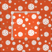 Oranje Volleyball Chevron Patterned Stof (Delen)