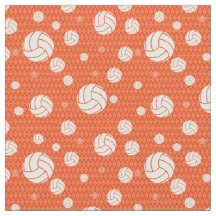 Oranje Volleyball Chevron Patterned