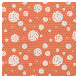 Oranje Volleyball Chevron Patterned Stof