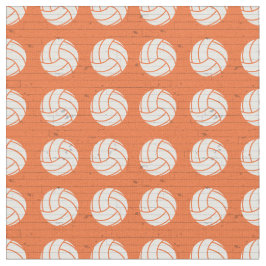 Oranje Volleyball Wood Floor gepatterd Stof