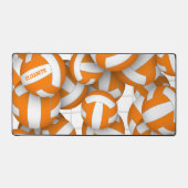 oranje volleybalteam kleuren atleet naam bureaumat (Voorkant)