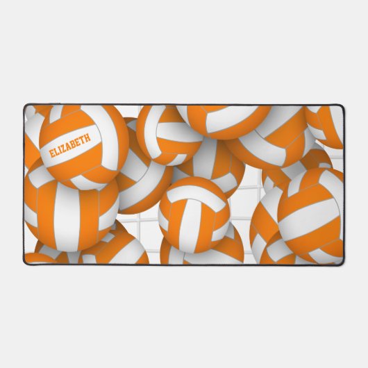 oranje volleybalteam kleuren atleet naam bureaumat (Voorkant)