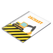 Oranje voor de constructie van een trekker geschik notitieboek (Linkerzijde)