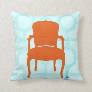ORANJE VOORZITTER SILHOUETTE CUSHION KUSSEN