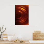 Oranje vortex van de tijdreiziger poster (Keuken)