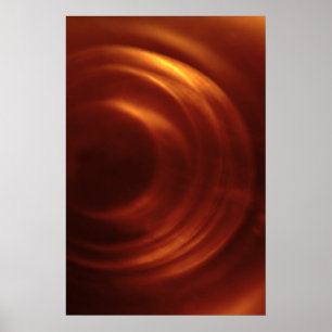 Oranje vortex van de tijdreiziger poster