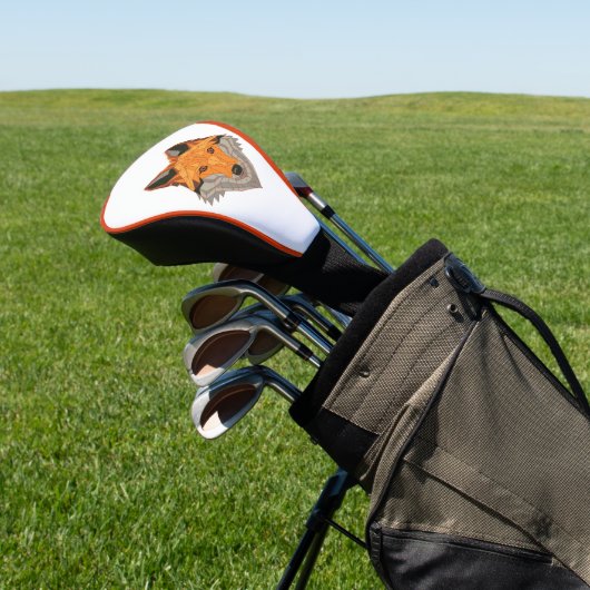 Oranje Vos Golf Head Cover (Insitu)