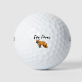 Oranje vos golfballen (Voorkant)
