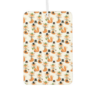 Oranje Vos Herfst Bomen Bos Hipster Bril Vos Luchtverfrisser