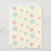 Oranje vos in kerstfeest kaart (Achterkant)