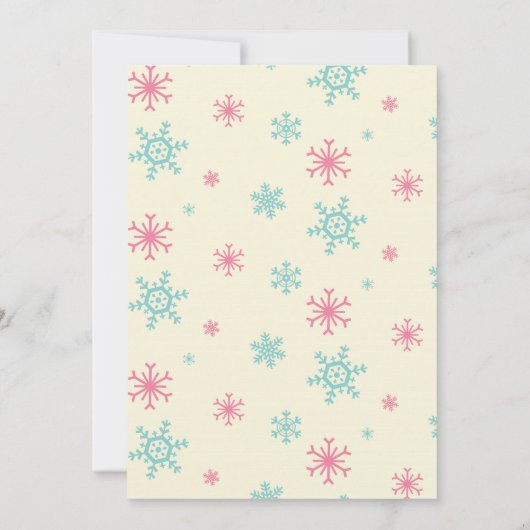 Oranje vos in kerstfeest kaart (Achterkant)