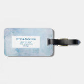 Oranje vos in Red Santa Hat Merry Kerstmis Bagagelabel (Achterkant horizontaal)