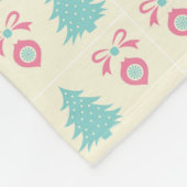 Oranje vos in Red Santa Hat Merry Kerstmis Fleece Deken (Hoek)