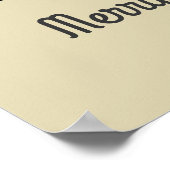 Oranje vos in Santa Hat Cute Whimsical Poster (Hoek)