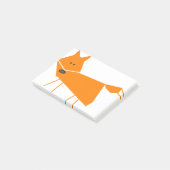 Oranje vos post-it® notes (Schuin)