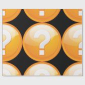 Oranje vraagteken Verpakking papier (Vlak)