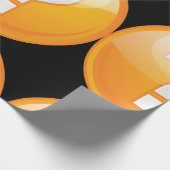 Oranje vraagteken Verpakking papier (Hoek)