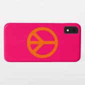 Oranje vredesbord Case-Mate iPhone case (Achterkant (horizontaal))