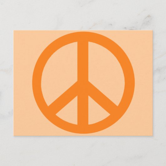 Oranje vredesproducten briefkaart (Voorkant)