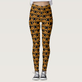 Oranje vredessignalen leggings (Voorkant)