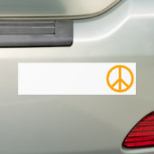 Oranje vredessymbool bumpersticker (Op auto)