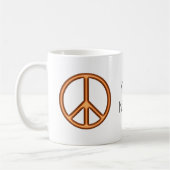 Oranje Vredesteken Koffiemok (Links)