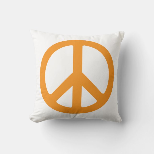 Oranje Vredesteken Kussen (Voorkant)
