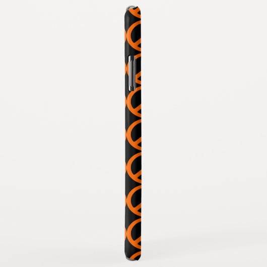 Oranje Vredesteken Patroon Case-Mate iPhone Case (Achterkant/rechts)