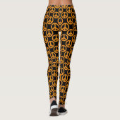Oranje Vredestekens Leggings (Achterkant)