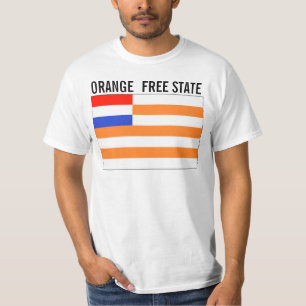 Oranje vrije staat t-shirt