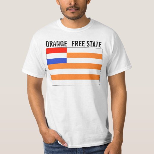 Oranje vrije staat t-shirt (Voorkant)