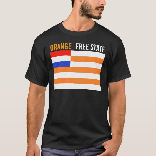 Oranje vrije staat t-shirt (Voorkant)