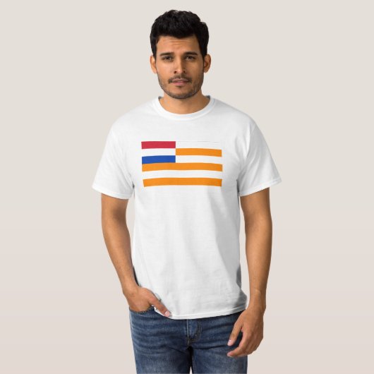 Oranje vrije staat t-shirt (Voorkant volledig)