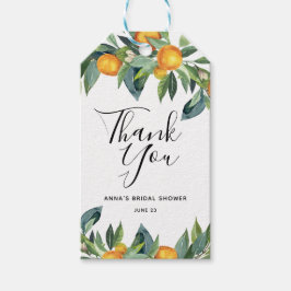 Oranje Vrijgezellenfeest Dank u Favor Tag Cadeaulabel