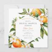 Oranje Vrijgezellenfeest Main Squeeze Kaart (Voorkant)