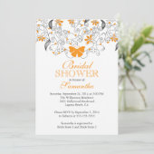  Oranje Vrijgezellenfeest van vlinderbloemigen Kaart (Staand voorkant)