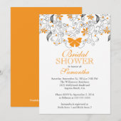  Oranje Vrijgezellenfeest van vlinderbloemigen Kaart (Voorkant / Achterkant)