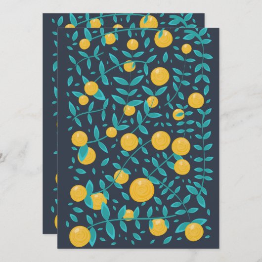  Oranje vruchten (Voorkant / Achterkant)