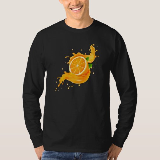 Oranje vruchten 1 t-shirt (Voorkant)